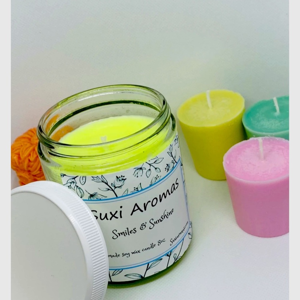 Handcrafted soy wax candle